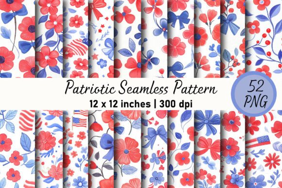 Elevating Creative Projects with High-Resolution Patriotic Seamless Patterns