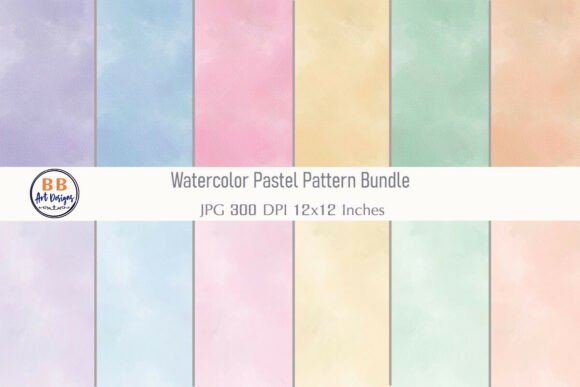 Elevating Designs with Pastel Watercolor Pattern Background JPG Assets