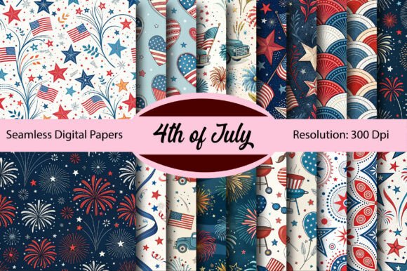 Elevating Your Creative Projects with 4th of July Seamless Digital Paper