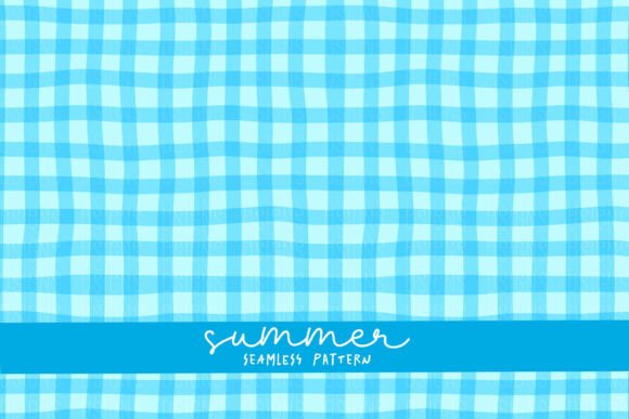 Embracing the Breeze: The Enduring Appeal of Summer Blue Plaid Seamless Pattern