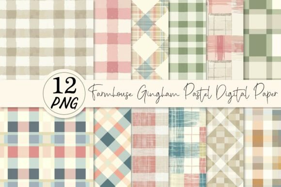 Evaluating Farmhouse Gingham Pastel Digital Paper for Modern Crafting Projects