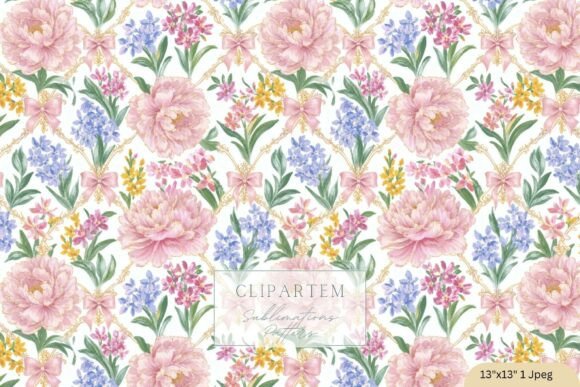 Evaluating the Coquette Peony Bow Trellis Pattern Pink for Design Projects