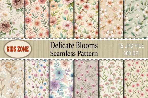 Evaluating the Delicate Blooms Seamless Pattern for Creative Projects