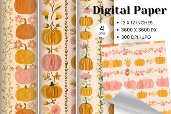 Evaluating the Pumpkin Pattern Background Fall Autumn12 for Digital Projects