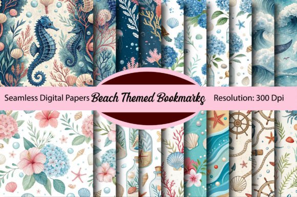 Integrating Beach Themed Bookmarks Digital Paper into Professional Creative Workflows