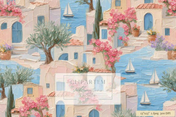 Mastering the Mediterranean Village Oil Paint Pattern for Authentic Design