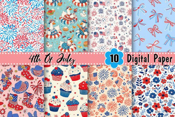 Maximizing Your Designs with Cute 4th of July Patriotic Digital Paper