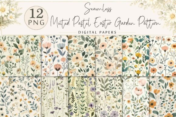 Muted Pastel Easter Garden Pattern Guide