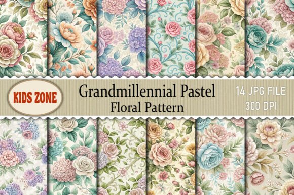 Revitalizing Interiors with the Grandmillennial Pastel Floral Pattern