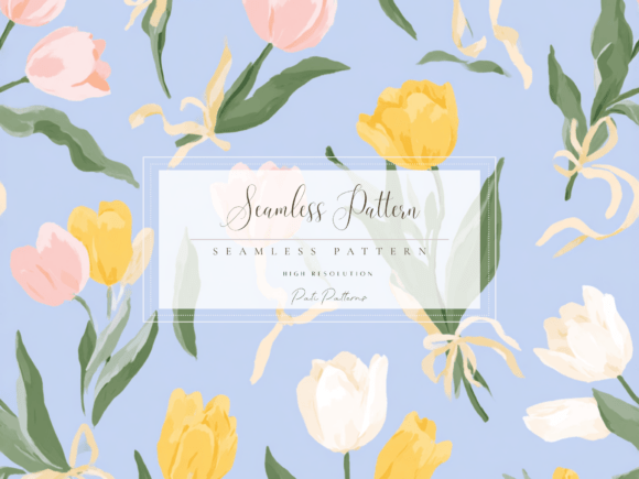 Spring Tulip Floral Seamless Pattern: A Versatile Design Asset for Seasonal Creativity