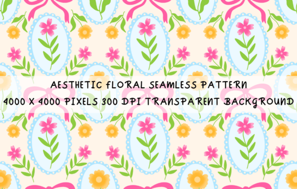 Strategic Branding with the Vintage Aesthetic Floral Bow Pattern