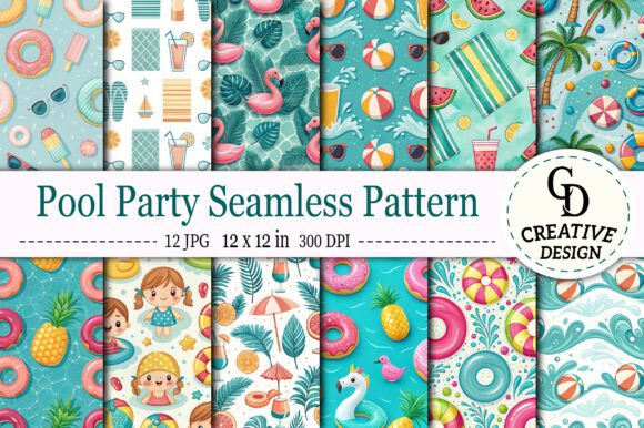 Strategic Design Decisions: Leveraging the Pool Party Seamless Pattern for Brand Impact