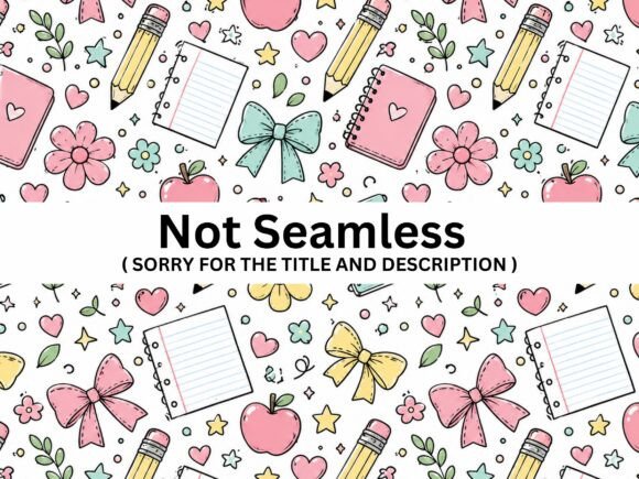 Unlock Creative Potential with a Cute School Supplies Pattern PNG