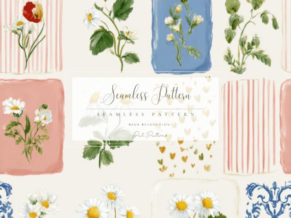 Unlocking Creative Potential: A Guide to Using Daisy Floral Seamless Patterns in Modern Design