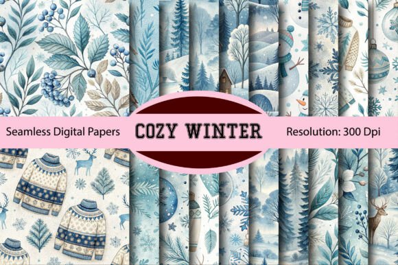 Unlocking Creative Potential with Cozy Winter Seamless Digital Paper