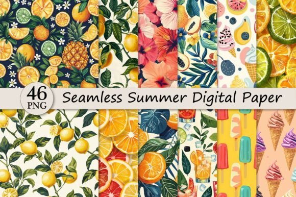 Unlocking Creative Potential with High-Resolution Seamless Summer Digital Paper