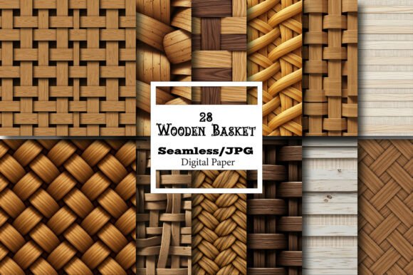 Unlocking Creative Potential with the Wooden Basket Seamless Pattern