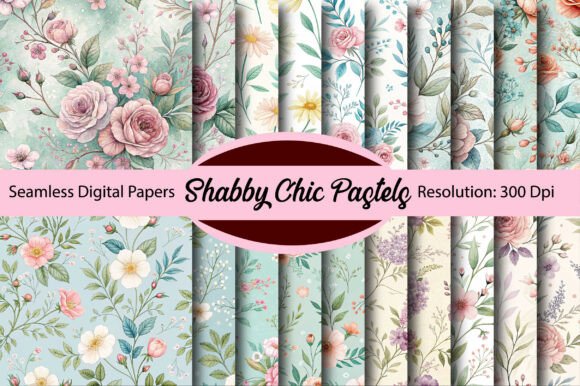 Unlocking the Soft Elegance of Shabby Chic Pastels Digital Paper